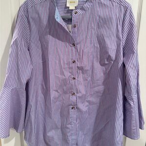 Maeve Striped Shirt NWT